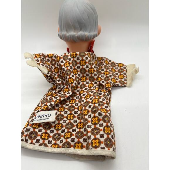 Vintage Gund 1950's Geppetto From Pinocchio Hand Puppet Walt Disney Prod - Rare - Picture 7 of 8